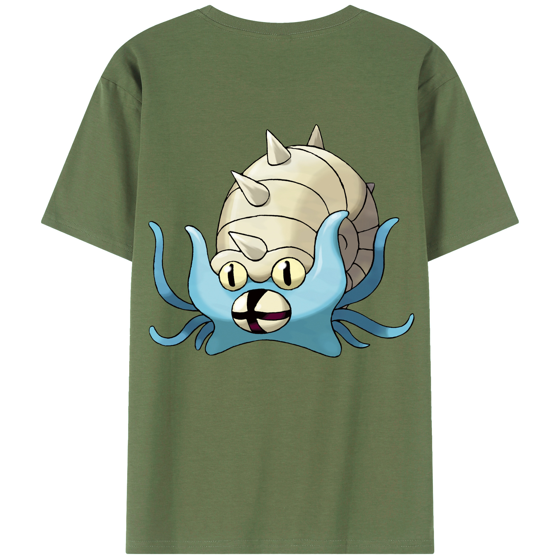 （画像用） ポケットモンスター Pokémon 綿100％ メンズ半袖Tシャツ（バックプリント） 通気性